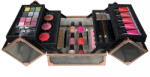 Technic Geanta Machiaj cu Produse Cosmetice, Technic, Beauty Case, Black & Rose Gold (VES2286)