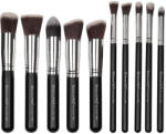 SensoPro Set 10 pensule machiaj, SensoPRO, Black, husa inclusa (TS1559)