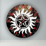  Supernatural Pentagram kör alakú falióra