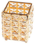 Luxorise Suport pensule machiaj, Luxorise, Crystal Makeup Organizer, Gold (TS2649)