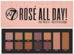 W7 Paleta farduri de ochi si fata, W7, Rose All Day Face Palette, 12 culori (VES1494)