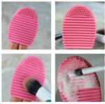 Makeup Brush Egg - Accesoriu din silicon pentru curatarea pensulelor de machiaj (CS0348)