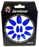 Janelove Set 12 Unghii False cu aspect mat, Janelove, Matte, Bleumarin (VES2000)