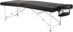 velvesa Masă de masaj velvesa® HL-01 (aluminiu) - Negru (740199)