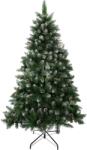MagicHome Brad artificial de Craciun 150 cm, cu varfuri ninse si conuri (2174013)