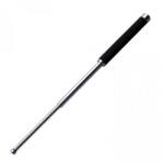  Baston telescopic din otel, argintiu, 64 cm, 3 sectiuni, husa, cutie, maner burete