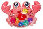  Jucarie interactiva pentru copii, Model crab, Plastic, cu lumini, 2 ani+, roz