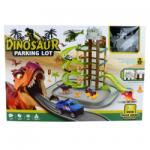  Jucarie Dinozaur Loc de Parcare, 3 Etaje, Pista, 40 cm, Multicolor