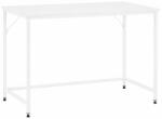 Sersimo Birou alb cu blat MDF si cadru metalic, 100x50x76 cm, modern (HF-0042)