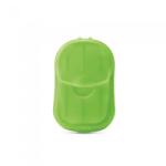  Kit sapuniera, 20 foi de sapun, 70 x 43 x 16 mm, model simplu, verde