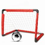  Poarta de Fotbal pentru Copii cu Plasa si Minge, Usor de Asamblat