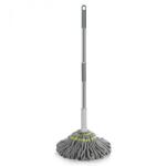  Mop Profesional cu Stoarcere Automata, Microfibra Ultra-absorbanta, Maner 120 cm