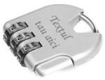  Lacat din metal cu cifru personalizat gravat text. 35 mm