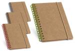 Notepad cu spirala cu 120 de pagini reciclate dictando, coperta tare si banda elastica