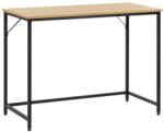 Sersimo Birou modern cu blat MDF si cadru metalic, 100x50x76 cm, maro deschis (HF-0044)