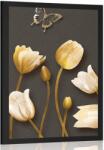 Dovido Poszter tulipánok arany motívummal - 30x45 silver