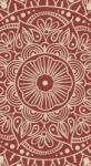 Dovido Tapéta Mandala bordó háttéren - 147x270