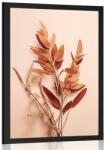 Dovido Poszter Peach Fuzz levelekkel - 20x30 white