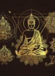 Dovido Tapéta Arany meditáló Buddha - 196x270