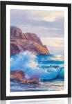 Dovido Poszter paszportuval reggel a tengeren - 30x45 silver