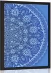 Dovido Poszter díszes Mandala csipkével kék színben - 20x30 white