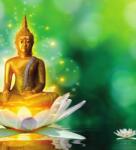 Dovido Öntapadó tapéta arany Buddha lótusz virágon - 245x270