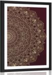 Dovido Poszter paszportuval Mandala közelről - 40x60 black