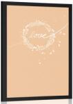 Dovido Poszter Love felirattal minimalista kivitelben - 40x60 black