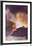 Dovido Poszter paszportuval üvöltő farkas - 40x60 black