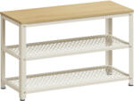 VASAGLE Banca pentru pantofi VASAGLE cu 2 rafturi si sezut, 73x30x45 cm (EZ-LBS073W09) Pantofar