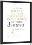Dovido Poszter paszportuval motivációs idézettel - Eleanor Roosevelt - 30x45 silver