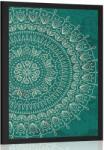 Dovido Poszter kézzel rajzolt Mandala - 20x30 silver