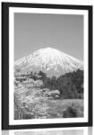 Dovido Poszter paszportuval Fuji hegy fekete fehérben - 20x30 no frame - dovido - 2 925 Ft