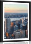 Dovido Poszter paszpartuval, New York város panorámája - 40x60 black