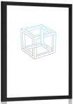 Dovido Poszter paszportuval minimalista kocka - 30x45 black