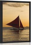 Dovido Poszter csodás naplemente a tengernél - 60x90 silver