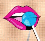 Dovido Öntapadó tapéta pop art nyalóka - 294x270