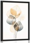Dovido Poszter absztrakt levelek No2 - 30x45 silver