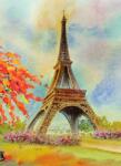 Dovido Öntapadó tapéta Eiffel torony pasztell színekben - 196x270