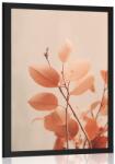 Dovido Poszter ágak levelekkel Peach Fuzz - 40x60 silver