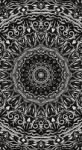 Dovido Öntapadó tapéta Mandala vintage stílusban fekete fehérben - 147x270