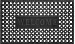 Sersimo Covor de intrare antiderapant din PVC Welcome, 45x75 cm, negru (HA-7537) Pres