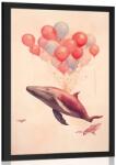 Dovido Poszter álmodozó bálna lufikkal. - 40x60 silver