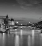 Dovido Fotótapéta Párizs fekete-fehér panorámája - 245x270