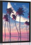 Dovido Poszter naplemente a trópusi pálmafák felett - 40x60 black - dovido - 16 815 Ft