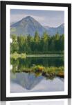 Dovido Poszter gyönyörű panoráma a hegyekre a tó mellett - 60x90 white