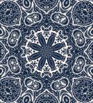 Dovido Öntapadó tapéta Mandala kék háttéren - 245x270