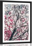 Dovido Poszter paszpartuban őszibarackvirágokkal - 20x30 black
