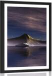 Dovido Poszter paszportuval futurisztikus hegyek - 40x60 silver