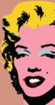 Dovido Tapéta pop art Marilyn Monroe barna háttéren - 147x270